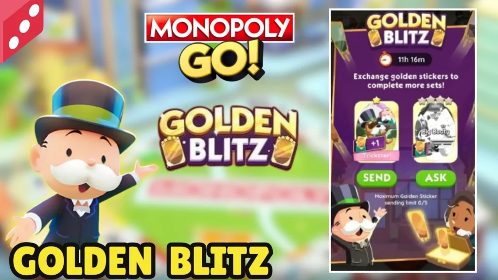 Il Prossimo Gloden Blitz Monopoly Go (Scambio Oro) 2025 1 Prossimo Golden Blitz Monopoly Go