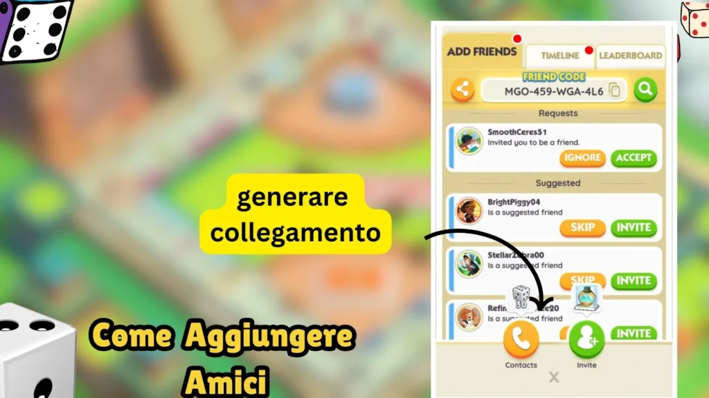 Come Aggiungere Amici su Monopoly GO: Guida Completa 5 Aggiungere amici su Monopoly GO con link di invito
